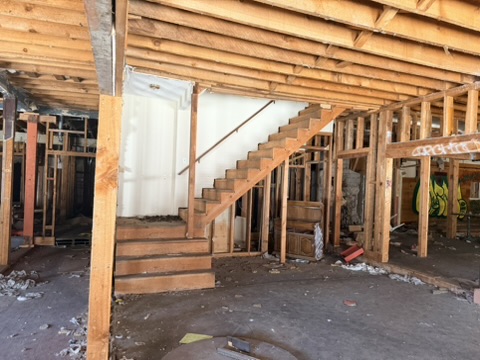 Up to the second floor
