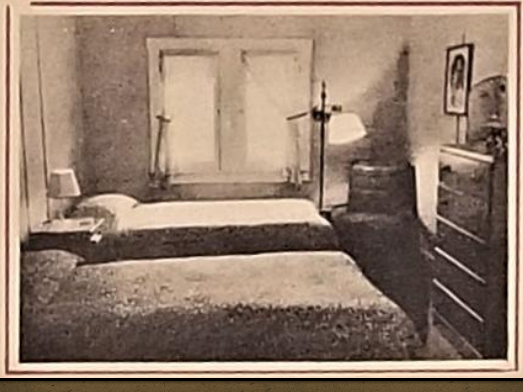 One of the guest rooms